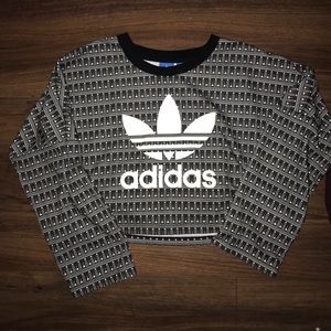 Adidas limited edition cropped sweater